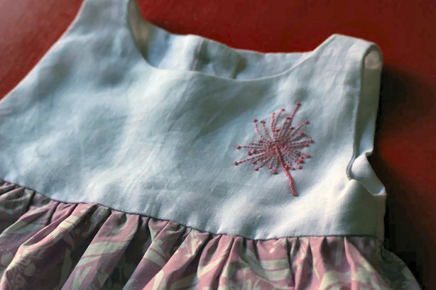 The Little Girl Dress - Free sewing pattern. Dress for Tiny Madam with cap sleeved and sleeveless variations in sizes 1 to 5. Shared on Weekly Pattern Roundup for the Fiber Arts 4 Sakeenah.com