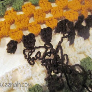 How to Repair an Unraveled Granny Stripe or Square |Sakeenah.com