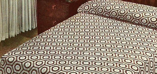 Texas Modern Bedspread by Coats & Clark, 1953